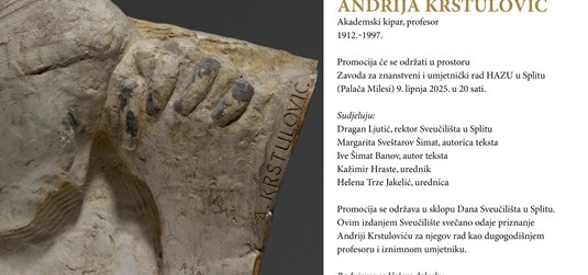 Svečana promocija prve monografije posvećene Andriji Krstuloviću, jednom od značajnijih splitskih i hrvatskih kipara 20. stoljeća